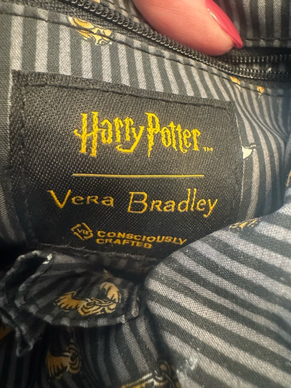 Vera Bradley Harry Potter Friends at Hogwarts Mini Quilted Backpack - Picture 7 of 10